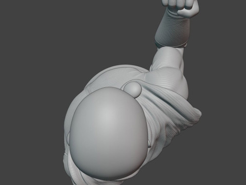 Saitama Bust 3D Print Model