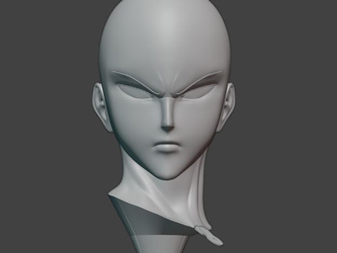 Saitama Bust 3D Print Model