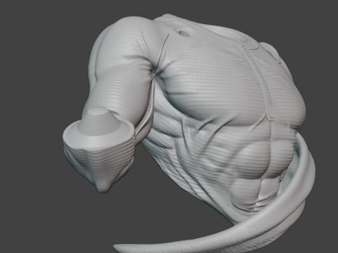 Saitama Bust 3D Print Model