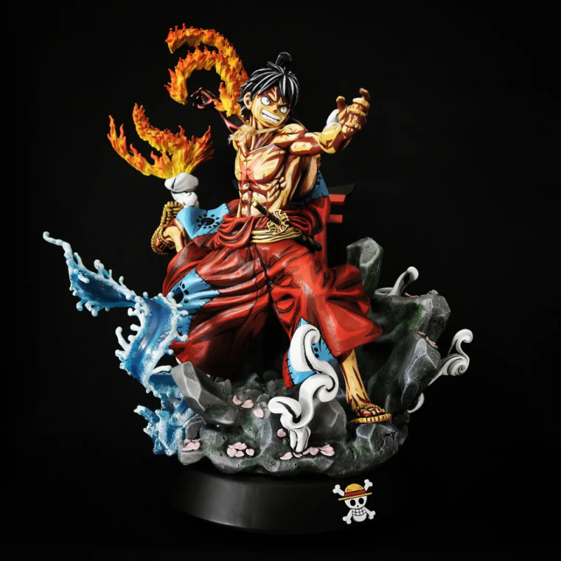 Luffy Red Hawk - One Piece 3D-printmodel .c4d .max .obj .3ds .fbx .stl .blend 