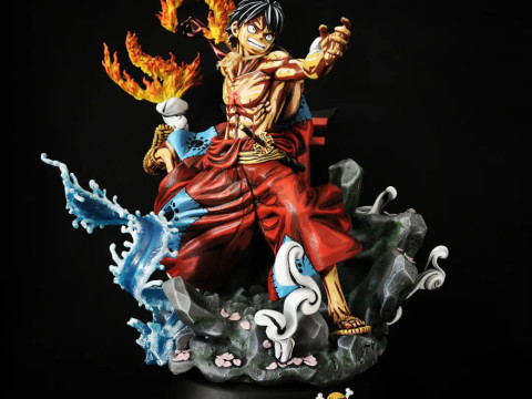 Luffy Red Hawk - One Piece 3D Принт Модель