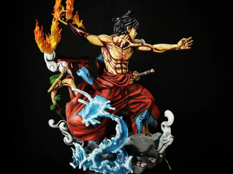 Luffy Red Hawk - One Piece 3D-printmodel