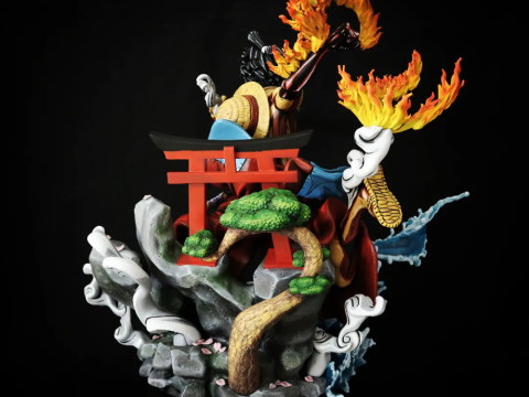 Luffy Red Hawk - One Piece 3D-printmodel