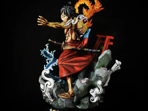 Luffy Red Hawk - One Piece 3D Print Model