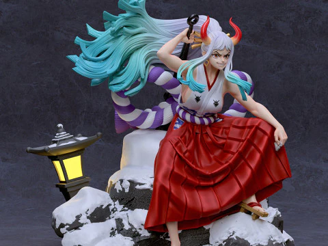Yamato on Rock - One Piece 3D Print Model