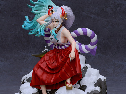 Yamato on Rock - One Piece 3D 打印模型