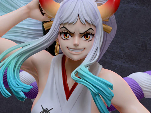 Yamato on Rock - One Piece 3D Print Model