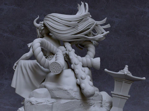 Yamato on Rock - One Piece 3D Print Model