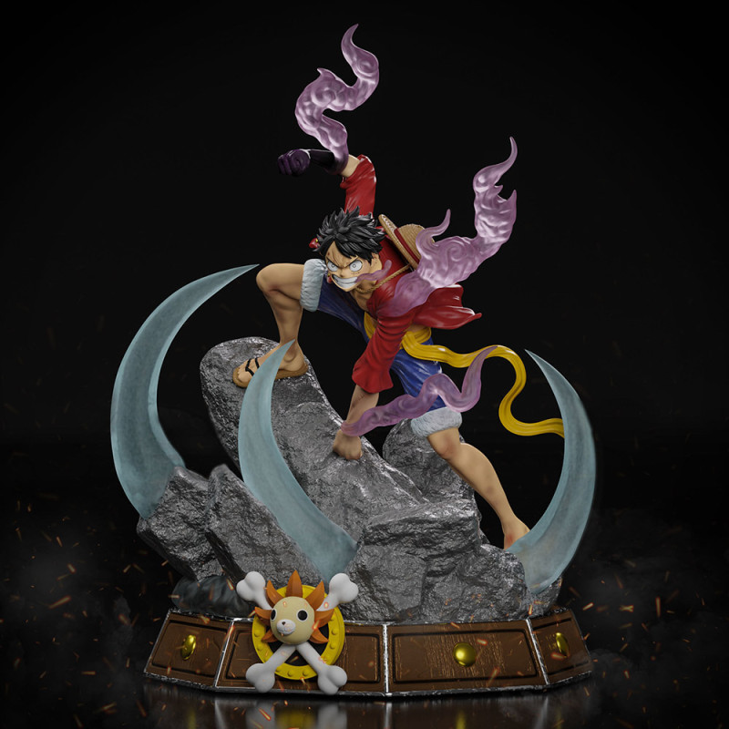 Luffy - One Piece 3Dプリントモデル .c4d .max .obj .3ds .fbx .stl .blend