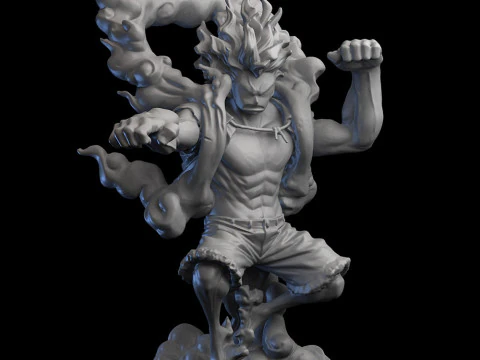 Luffy Gear 4 Snakeman 3D Print Model