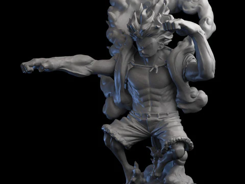 Luffy Gear 4 Snakeman 3D Print Model