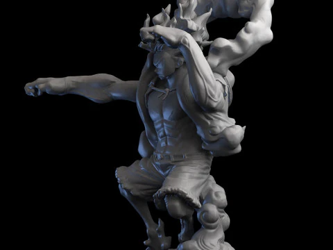 Luffy Gear 4 Snakeman 3D Print Model