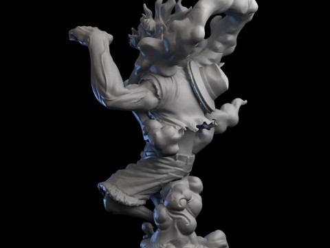 Luffy Gear 4 Snakeman 3D Baskı Modeli
