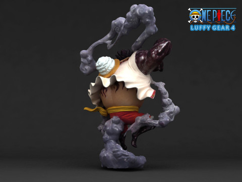 Luffy Gear 4 - One Piece Modelo de impresión 3D
