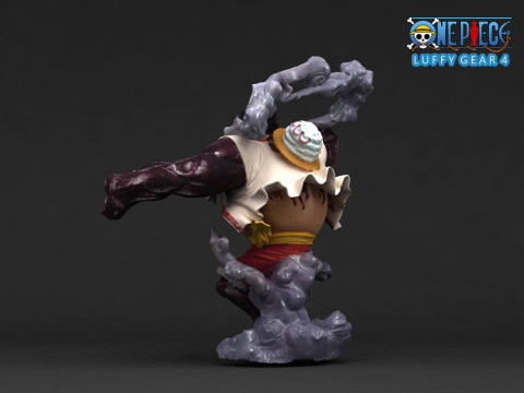Luffy Gear 4 - One Piece Modelo de impresión 3D