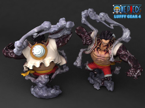Luffy Gear 4 - One Piece Modelo de impresión 3D