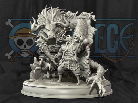 Kaido Emperor and Dragon Modelo de impresión 3D