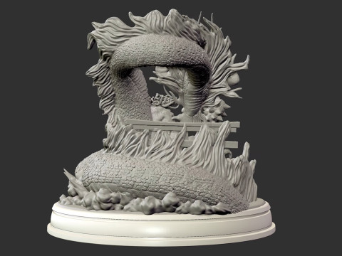 Kaido Emperor and Dragon Modelo de impresión 3D