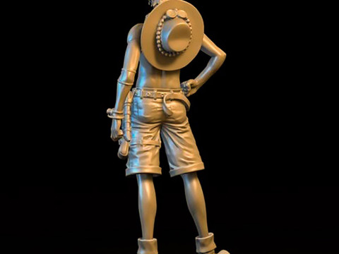 One Piece Ace 3Dプリントモデル