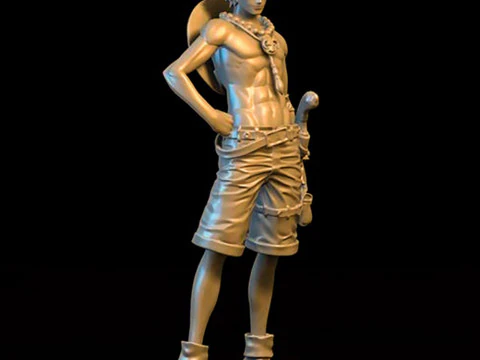 One Piece Ace 3D Print Model