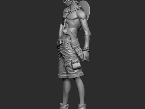 One Piece Ace 3D Print Model