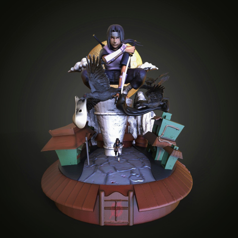 Uchiha Itachi - Naruto 3Dプリントモデル .c4d .max .obj .3ds .fbx .stl .blend 