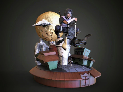 Uchiha Itachi-Naruto Modello di stampa 3D