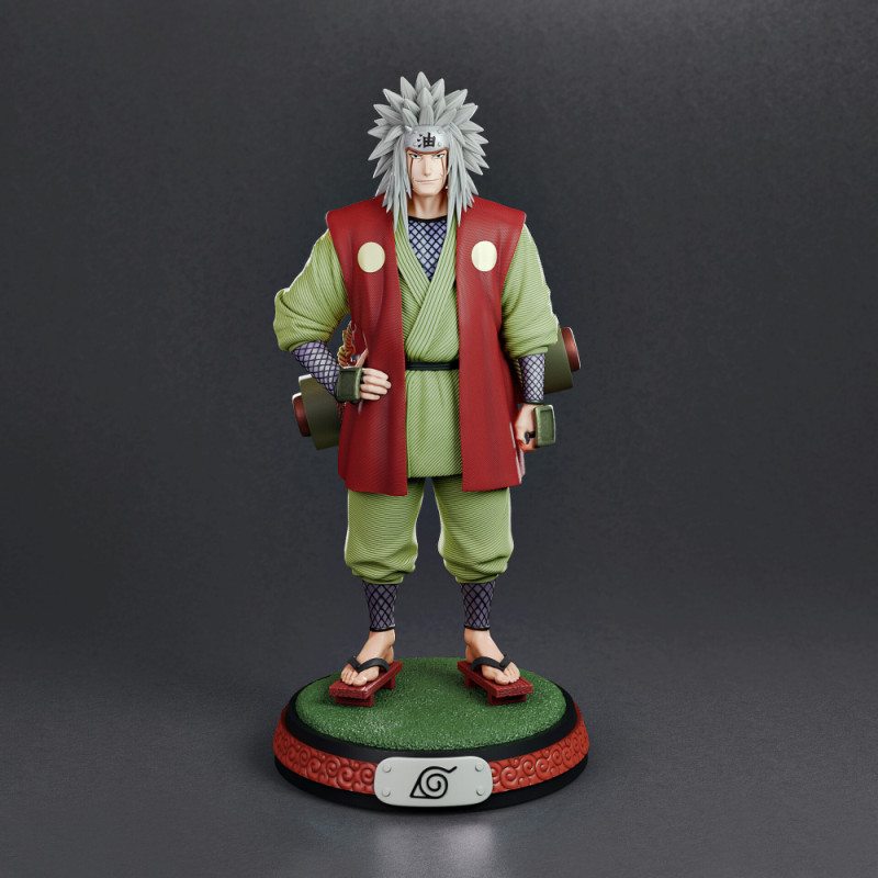 Jiraiya - Naruto Modèles 3D en vedette .c4d .max .obj .3ds .fbx .stl .blend 