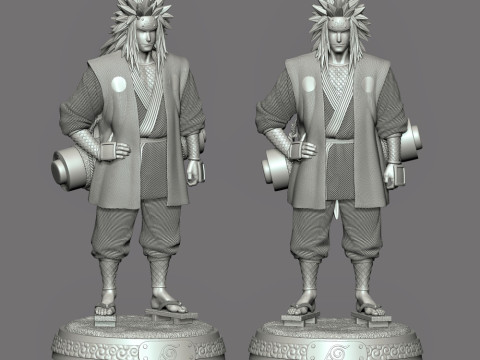 Jiraiya - Naruto Modèles 3D en vedette