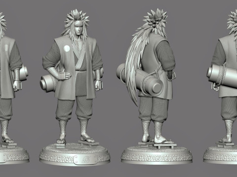 Jiraiya - Naruto Modèles 3D en vedette