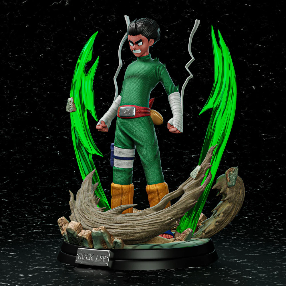 Rock Lee - Naruto 3D Print Model .c4d .max .obj .3ds .fbx .stl .blend
