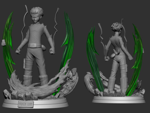Rock Lee - Naruto 3D Print Model
