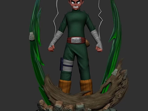 Rock Lee - Naruto 3D Print Model