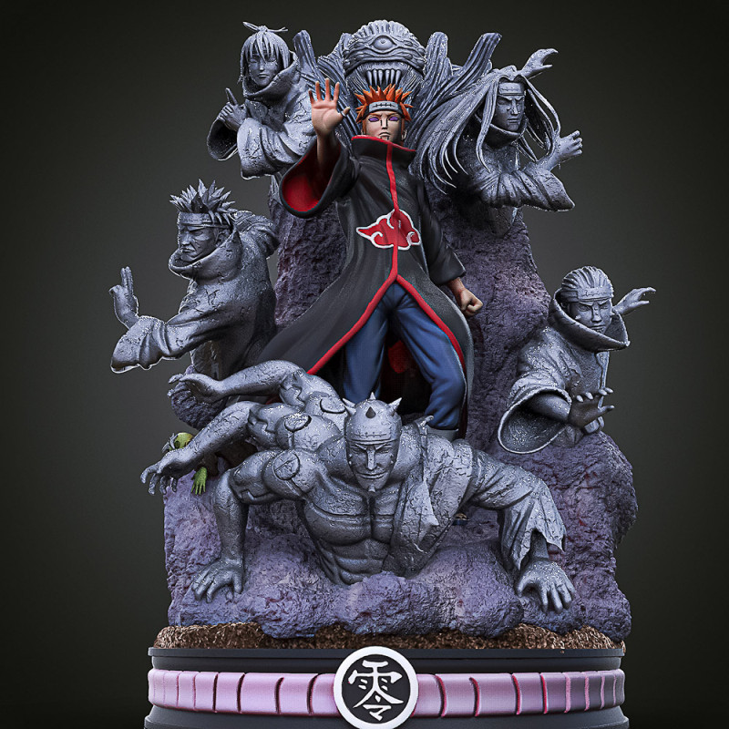 Pain Akatsuki - Naruto 3D Print Model .c4d .max .obj .3ds .fbx .stl .blend 