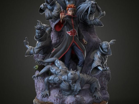 Pain Akatsuki - Naruto 3D Print Model