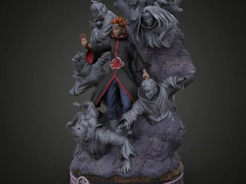Pain Akatsuki - Naruto 3D Print Model