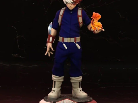 토도로키 쇼토 - 나의 히어로 아카데미아 3D 프린트 모델