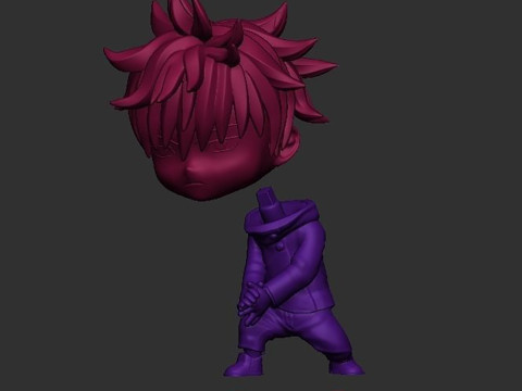 Megumi Fushiguro - Jujutsu Kaisen 3D 프린트 모델