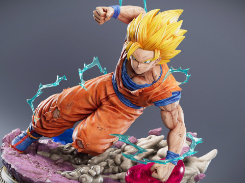 Super Saiyan 3 Goku 3D 打印模型