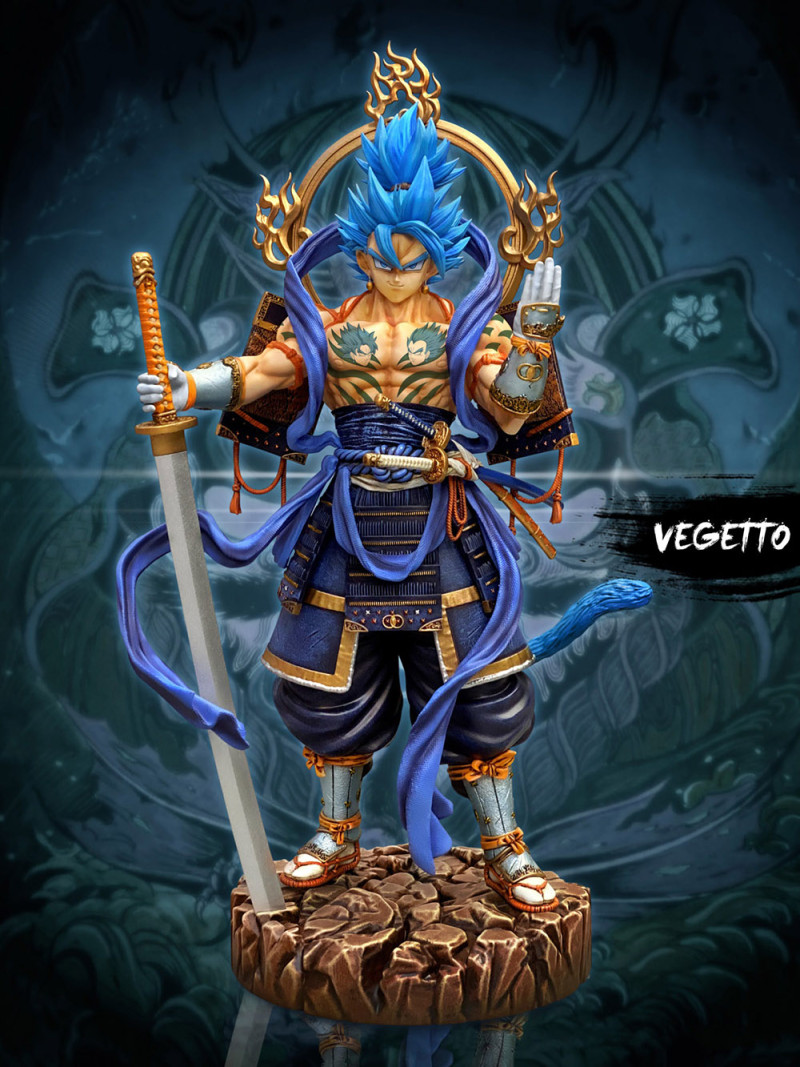 Vegeto Samurai 3D 프린트 모델 .c4d .max .obj .3ds .fbx .stl .blend