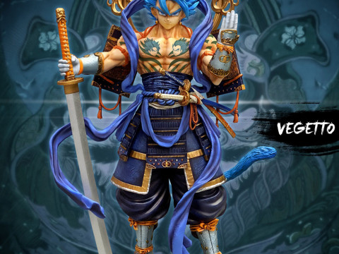 Vegeto Samurai 3D Print Model