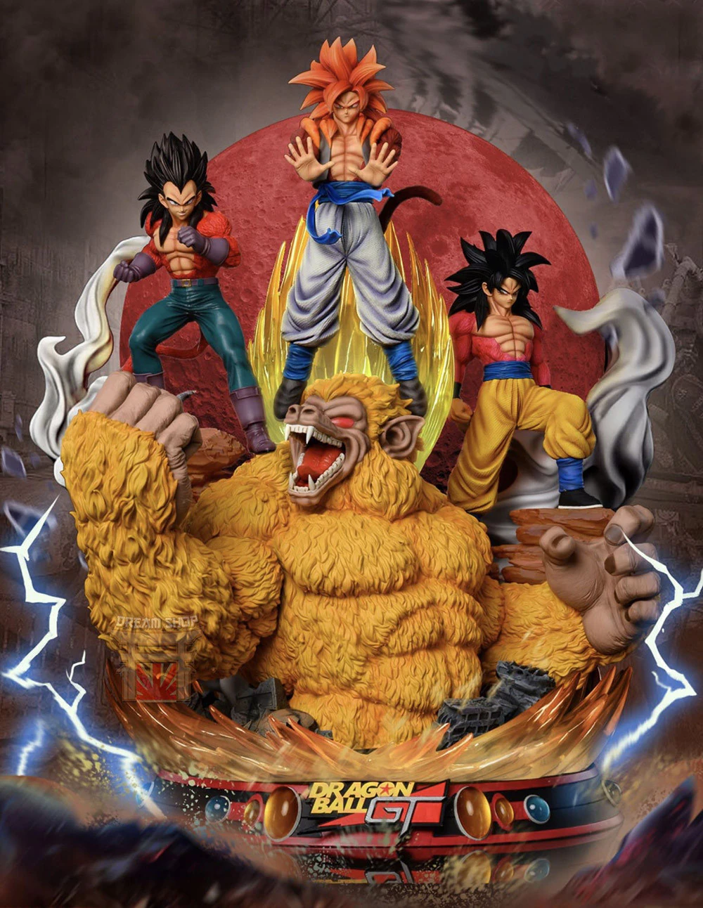 Dragon Ball GT Diorama 3D Print Model .c4d .max .obj .3ds .fbx .stl .blend