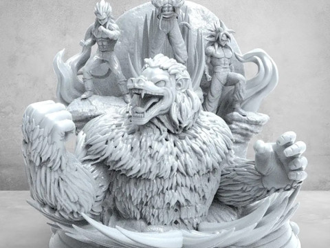 Dragon Ball GT Diorama 3D Print Model