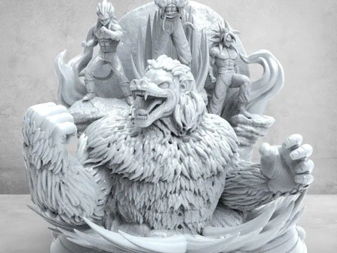 Dragon Ball GT Diorama 3D Print Model