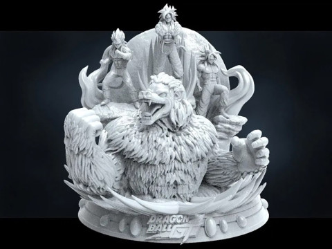 Dragon Ball GT Diorama 3D Print Model