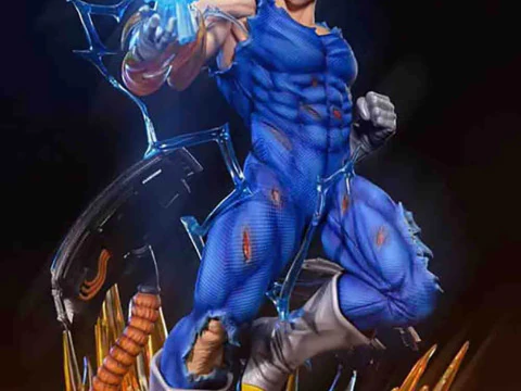 Vegeta SSJ em C&aacute;psula - Dragon Ball Z Modelo de Impressão 3D