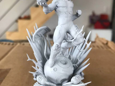Vegeta SSJ em C&aacute;psula - Dragon Ball Z Modelo de Impressão 3D
