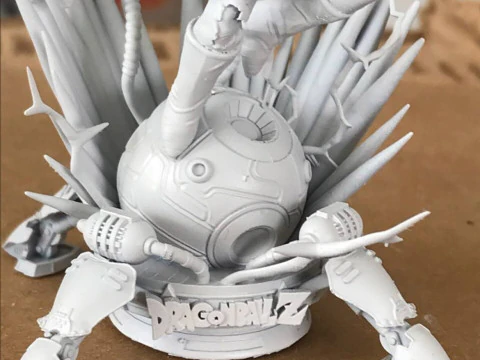 Vegeta SSJ em C&aacute;psula - Dragon Ball Z Modelo de Impressão 3D