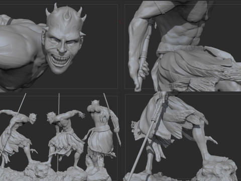 Darth Maul - Star Wars 3D Baskı Modeli