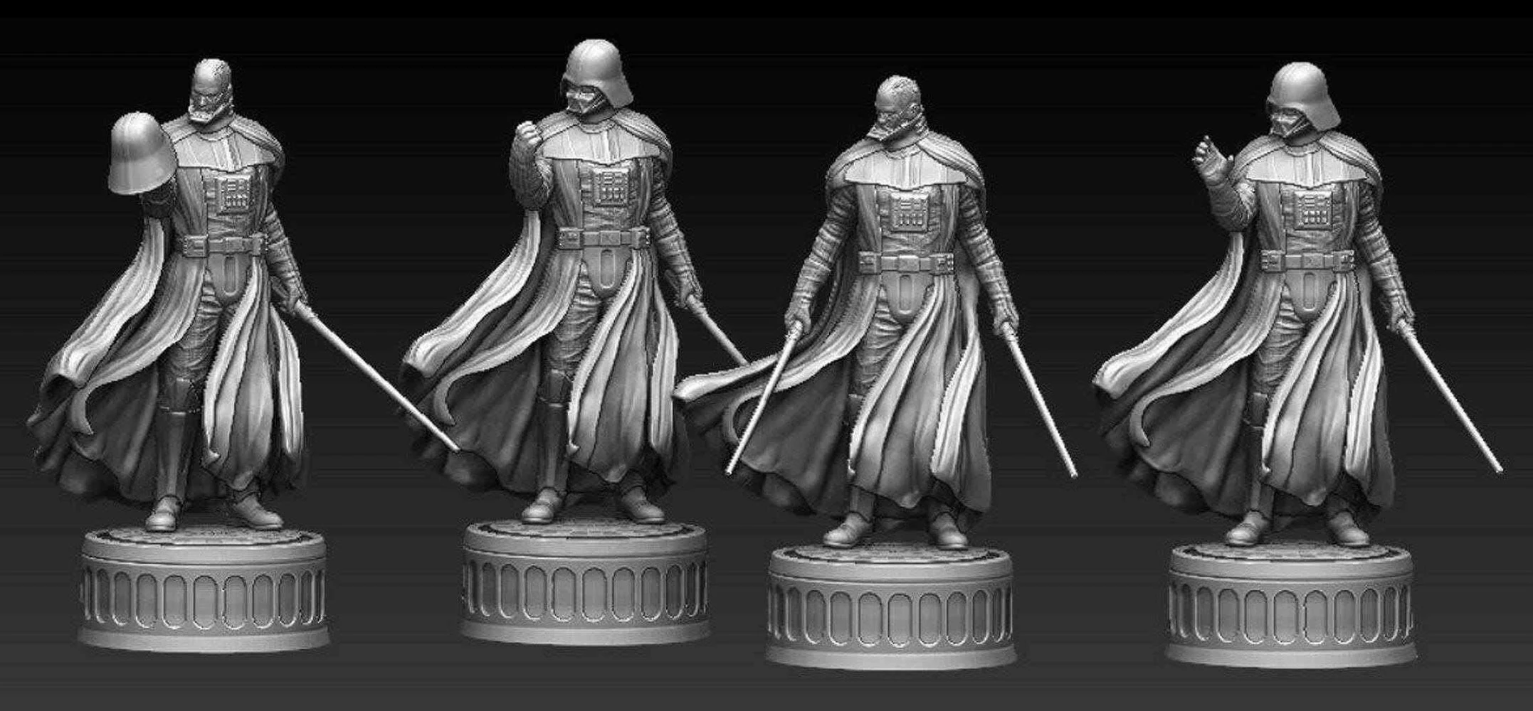 Darth Vader - Star Wars 3D Print Model .c4d .max .obj .3ds .fbx .stl .blend 